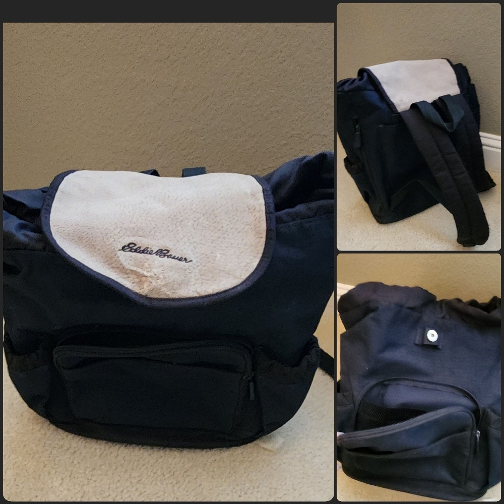 Eddie Bauer Navy Blue Backpack/ Diaper Bag